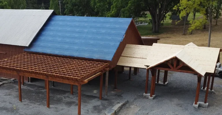 photo of a custom carport