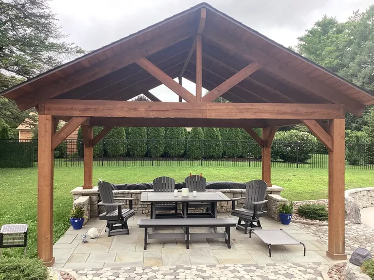 photo of a custom-built cabana